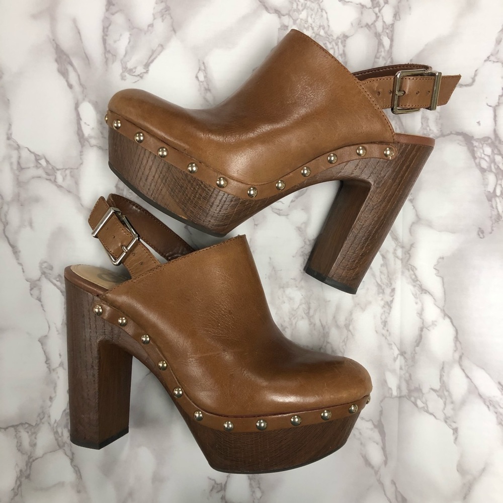GIANNI BINI Platform Mules size 7